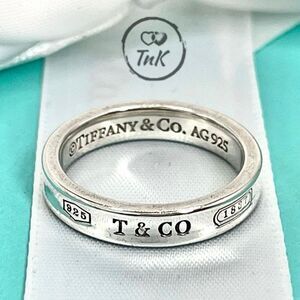 Tiffany & Co 1837 Ring - Narrow - Sz 6.75 - 925 Silver